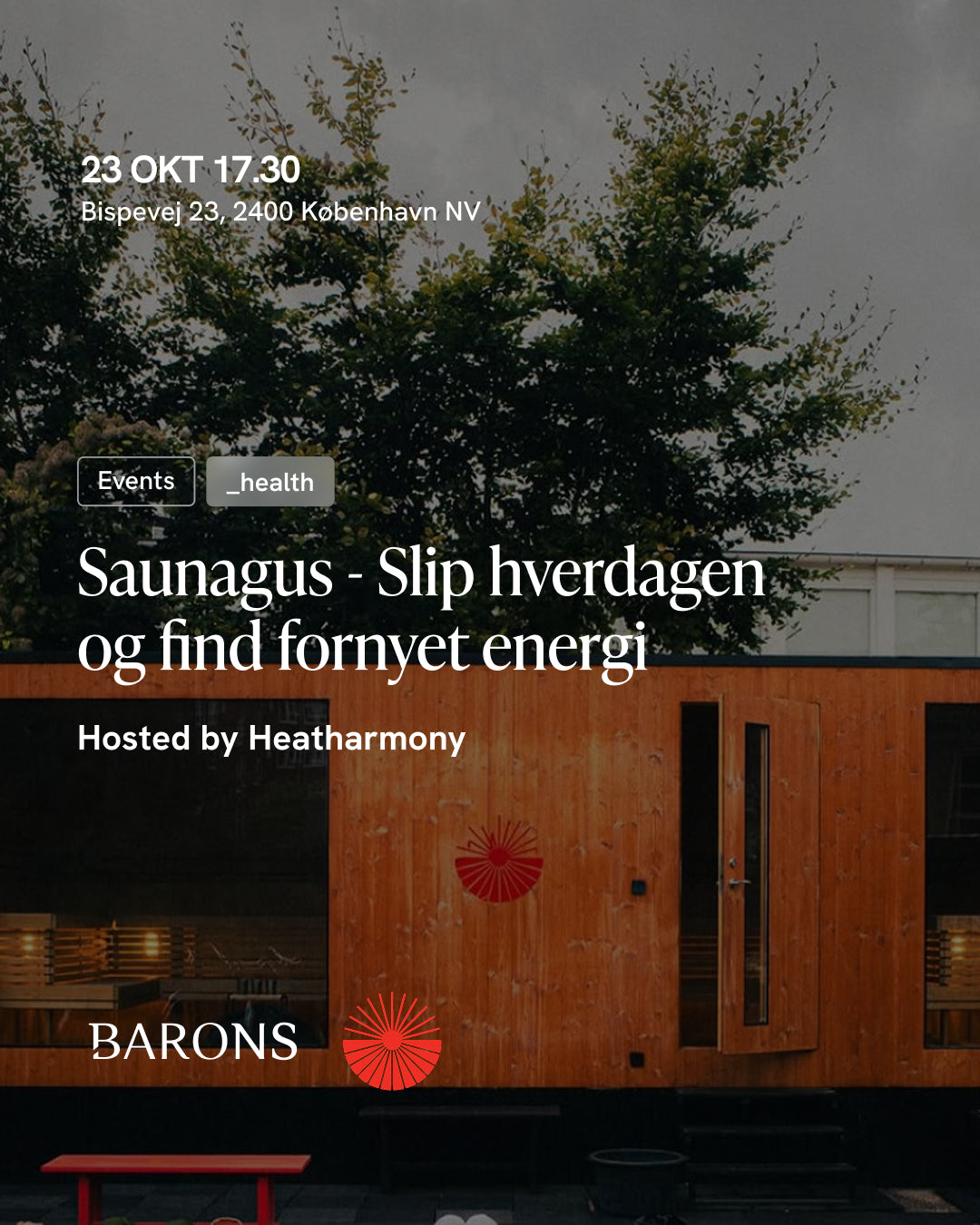 Health event: Saunagus 23/10-2025