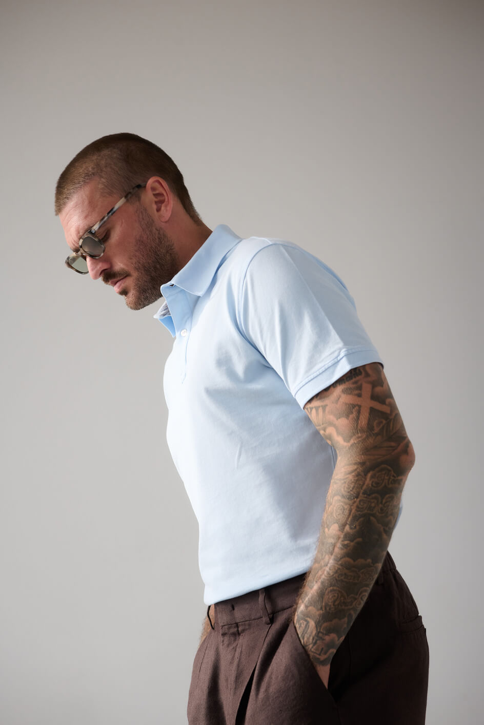 The Ambassador Polo | Light blue