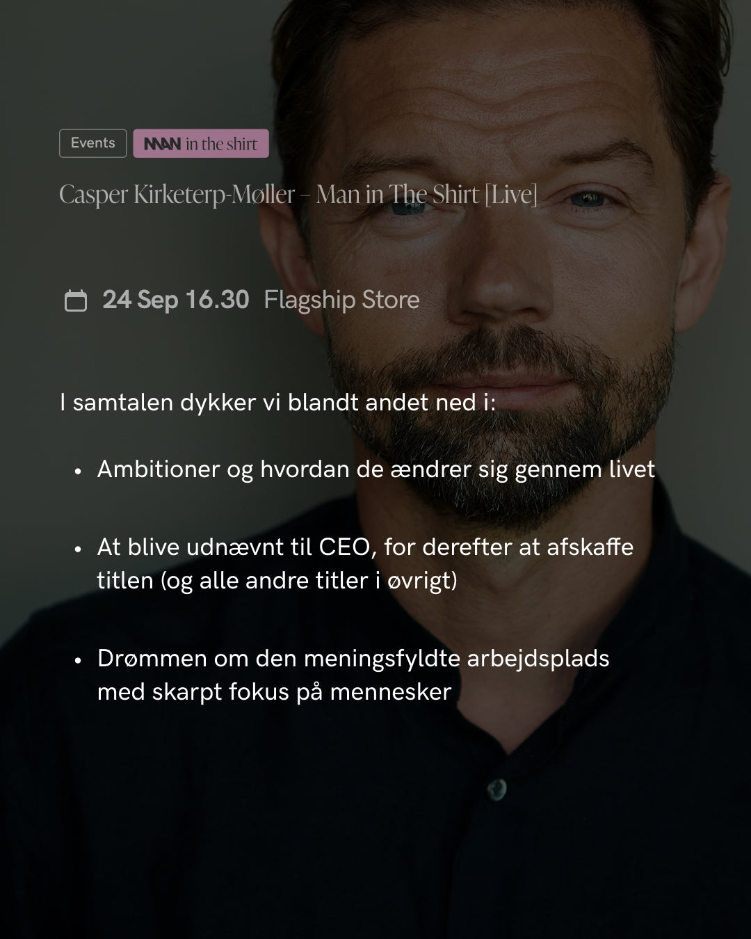 Man in The Shirt [Live event]: Casper Kirketerp-Møller