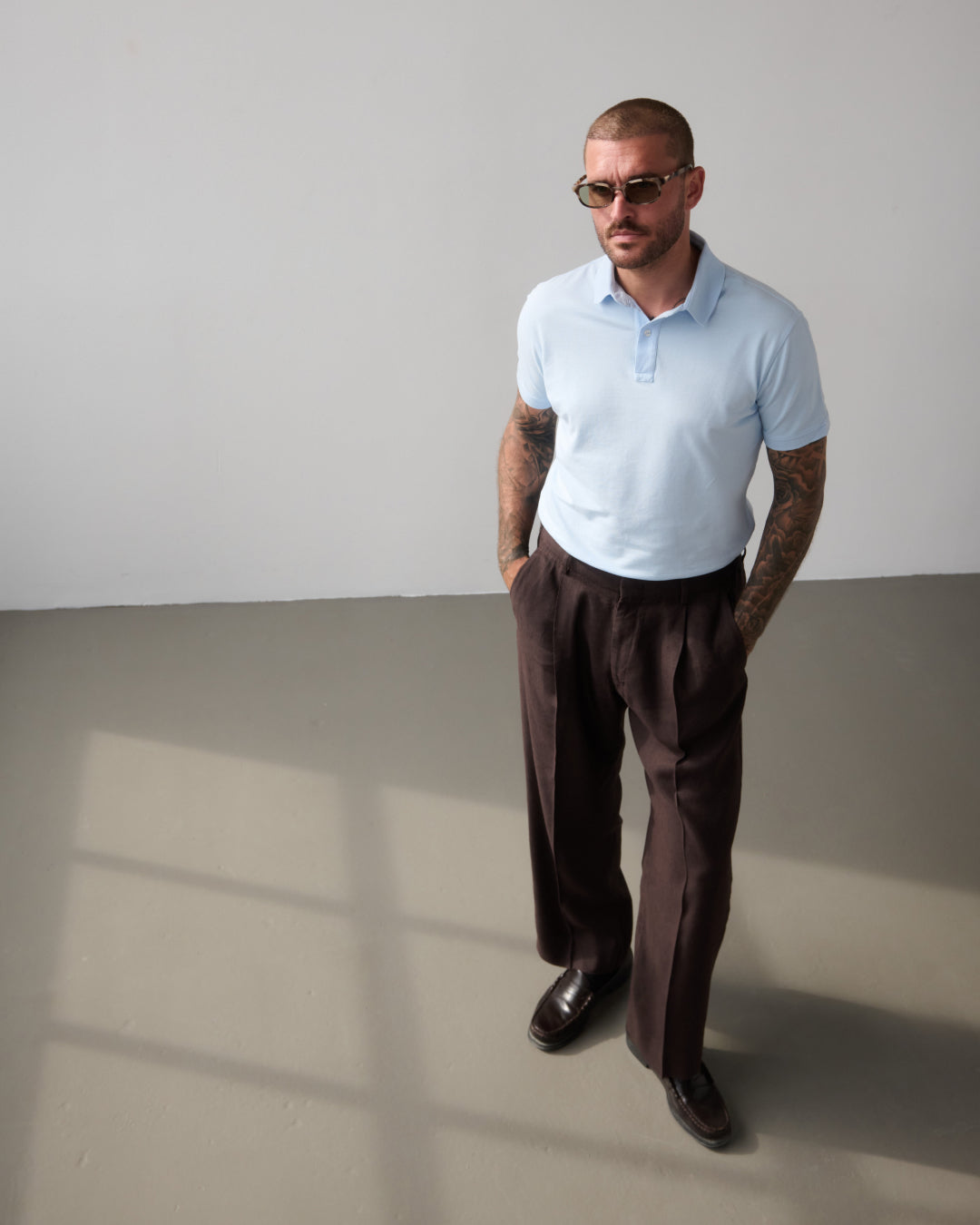 The Ambassador Polo | Light blue