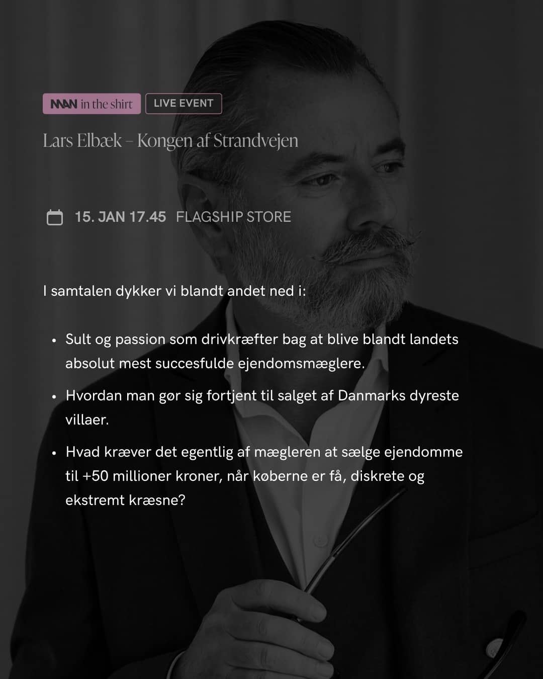Man in The Shirt [Live event]: Lars Elbæk - Kongen af Strandvejen